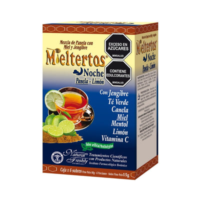 Mieltertos Noche Sobres Panela-Limon Caja X 6 Unds
