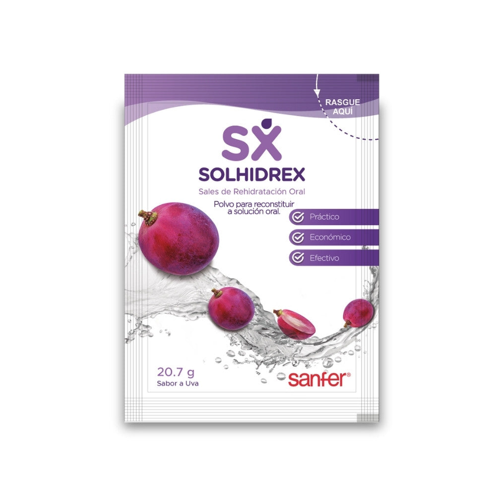SOLHIDREX SUERO ORAL SOBRES UVA CAJA X 30 UNDS