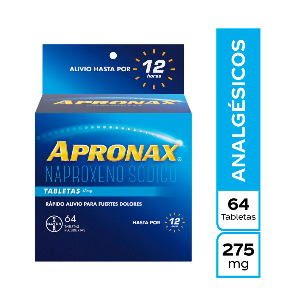APRONAX TABLETAS 275 MG CAJA X 64 UNDS