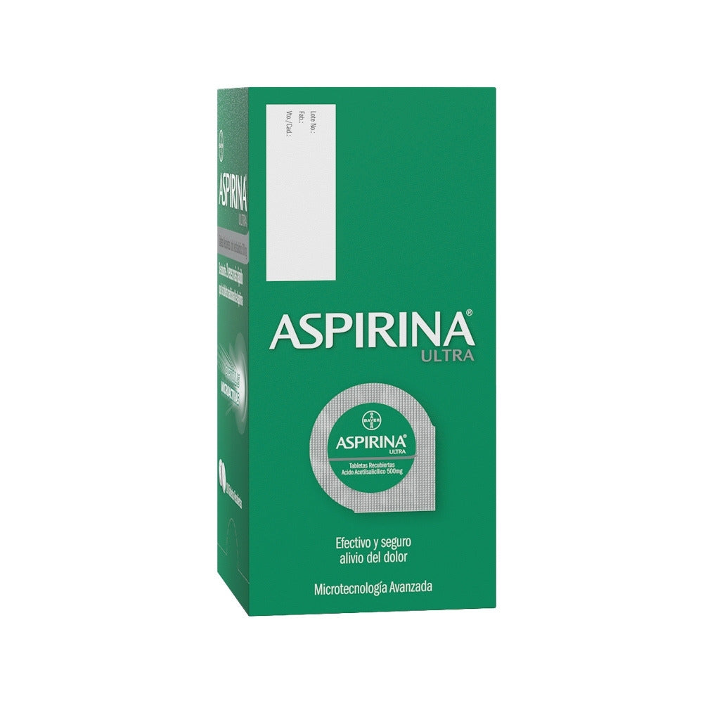 ASPIRINA ULTRA TABLETAS 500 MG CAJA X 100 UNDS