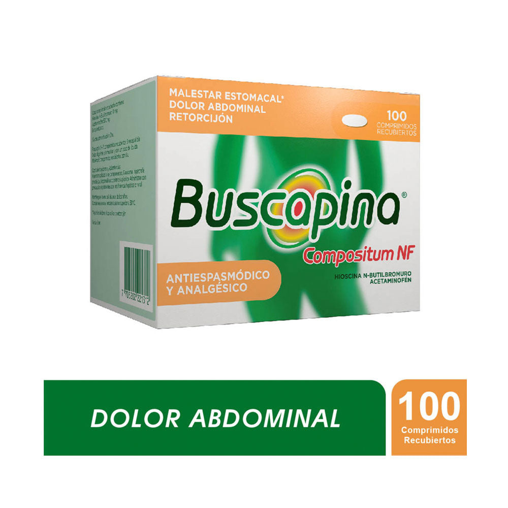 BUSCAPINA COMPOSITUM NF COMPRIMIDOS CAJA X 100 UNDS