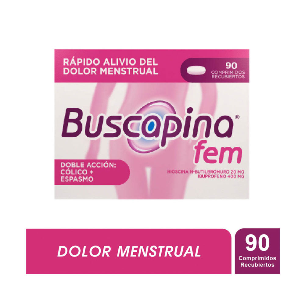 BUSCAPINA FEM COMPRIMIDOS CAJA X 90 UNDS