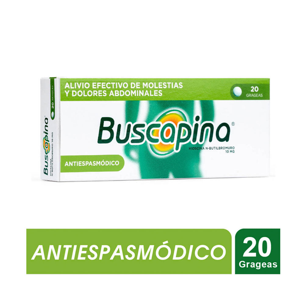 BUSCAPINA GRAGEAS 10 MG CAJA X 20 UNDS