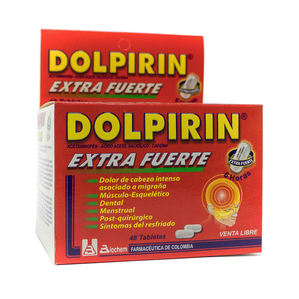 DOLPIRIN EXTRA FUERTE TABLETAS CAJA X 48 UNDS