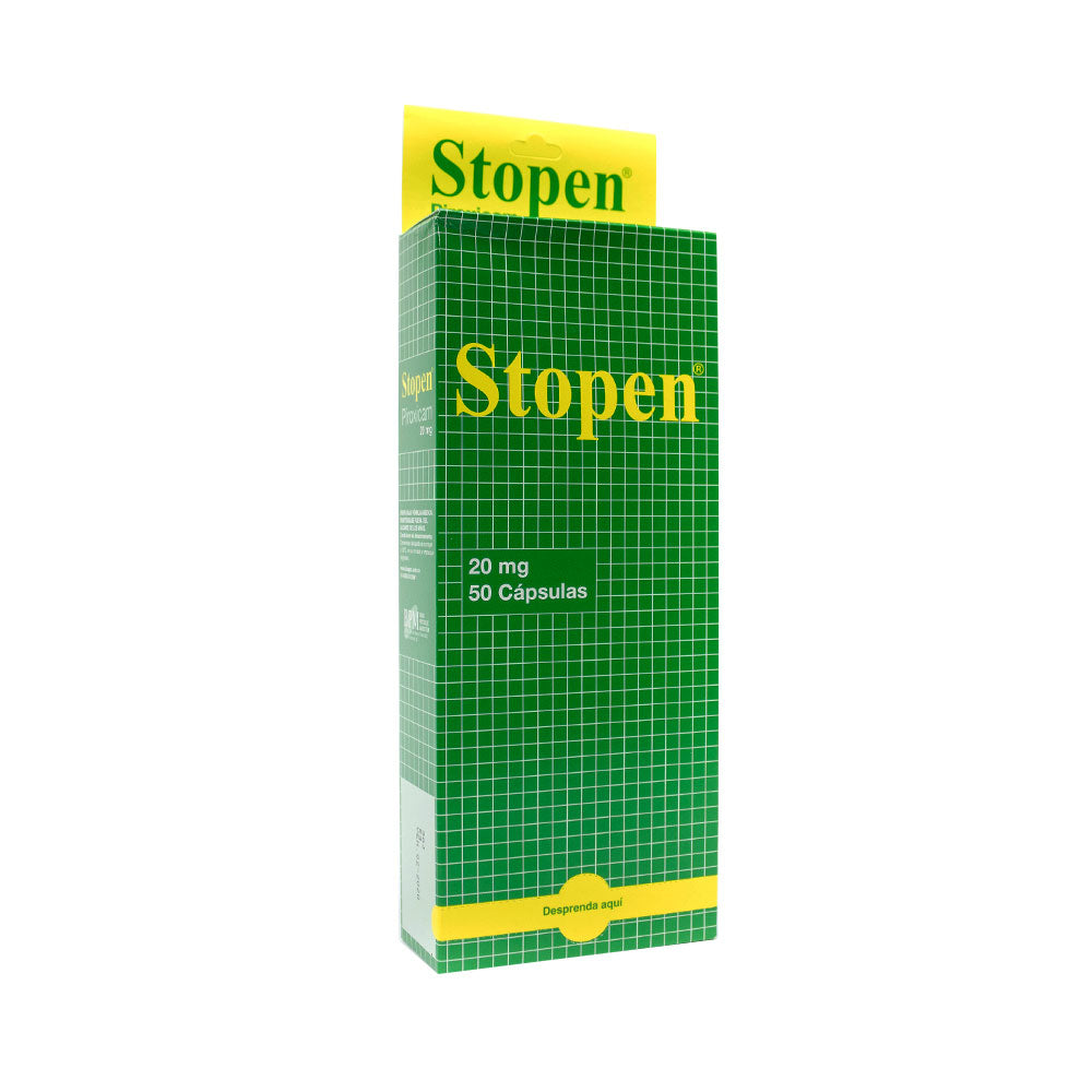 STOPEN X 2 CAPSULAS 20 MG CAJA X 25 SOBRES