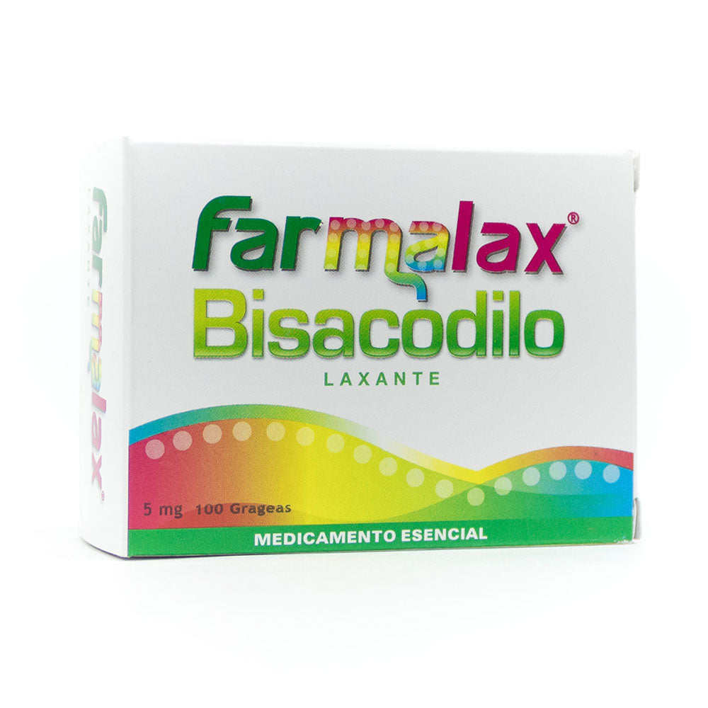FARMALAX (BISACODILO) GRAGEAS 5 MG CAJA X 100 UNDS