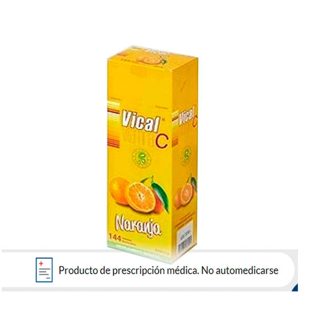 VITAMINA C VICAL T. MASTICABLES 500 MG NARANJA CAJA X 144 UNDS