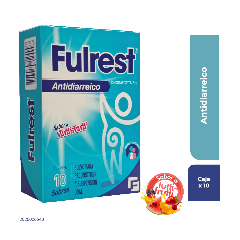 FULREST POLVO 3 G TUTTI-FRUTTI CAJA X 10 SOBRES
