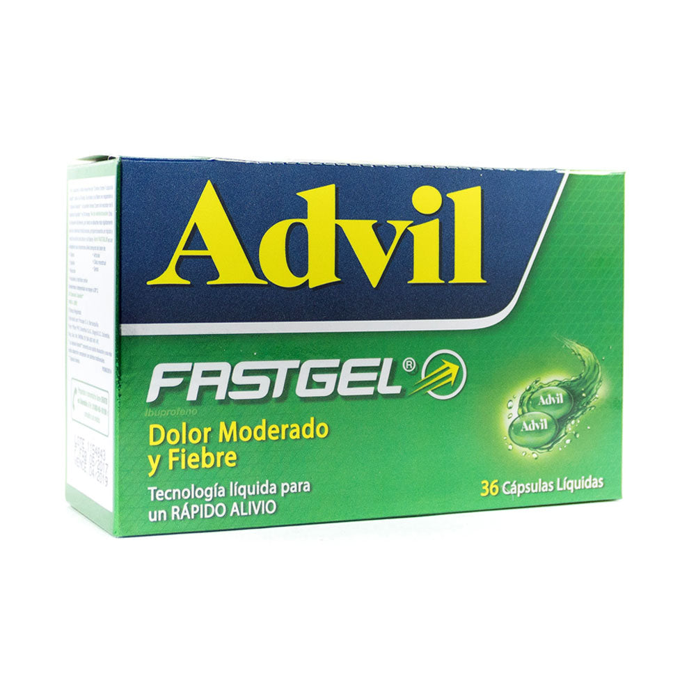 ADVIL FASTGEL CAPSULAS CAJA X 36 UNDS