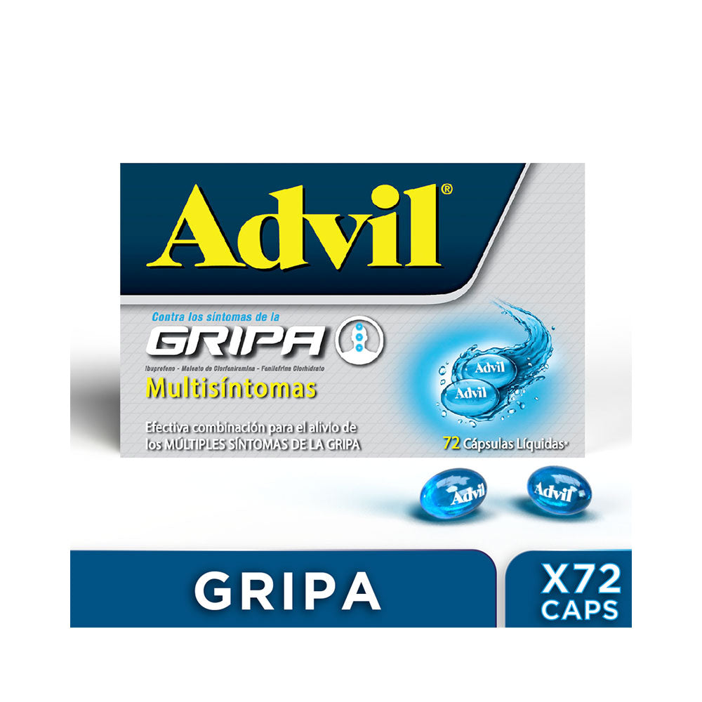 ADVIL GRIPA CAPSULAS CAJA X 72 UNDS