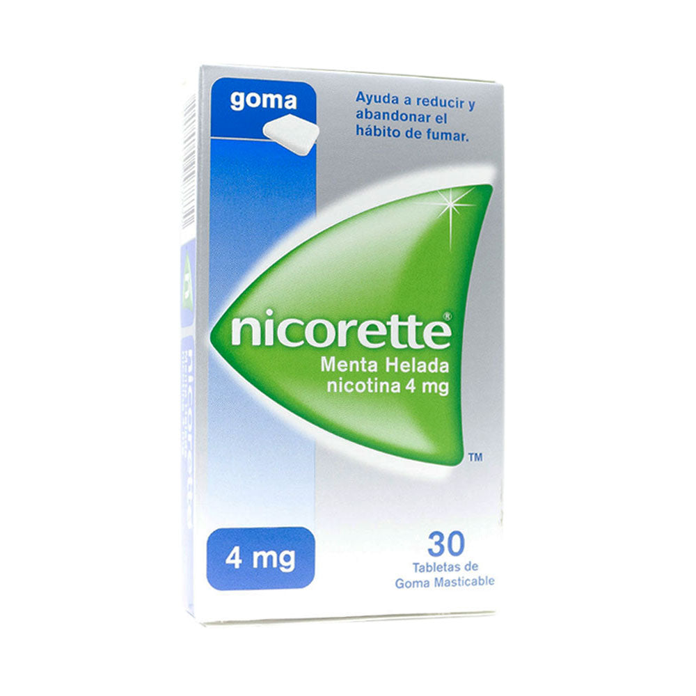 NICORETTE GOMAS 4 MG MENTA CAJA X 30 UNDS