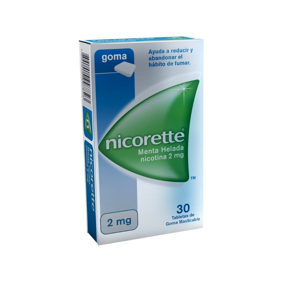 NICORETTE GOMAS 2 MG MENTA CAJA X 30 UNDS