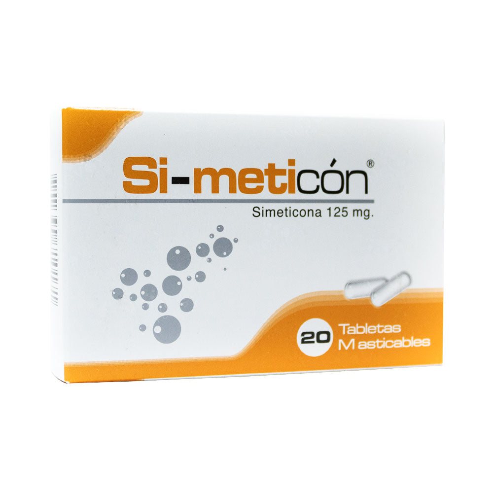 SI-METICON T. MASTICABLES 125 MG CAJA X 20 UNDS