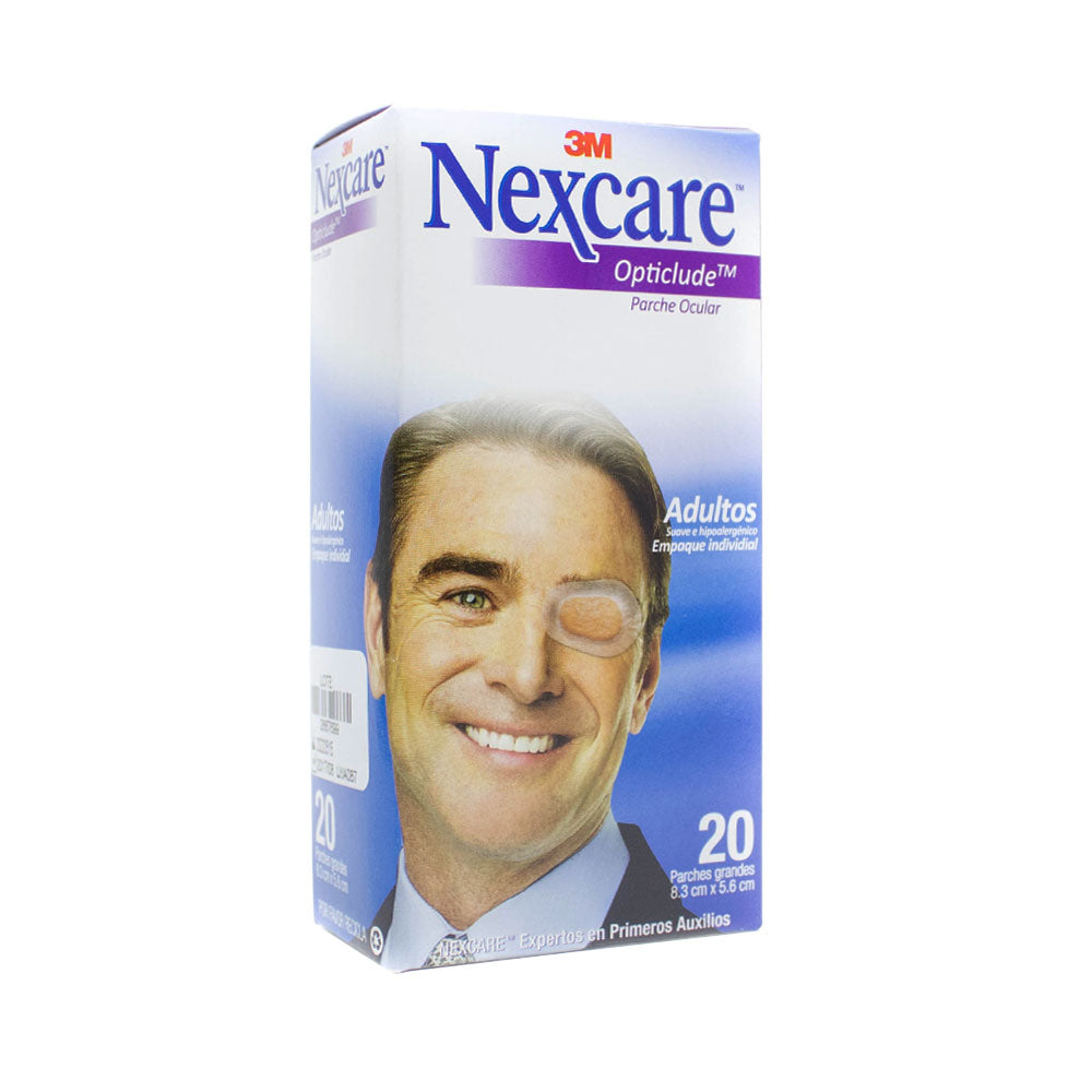 PARCHE OCULAR 3M NEXCARE ADULTOS CAJA X 20 UNDS