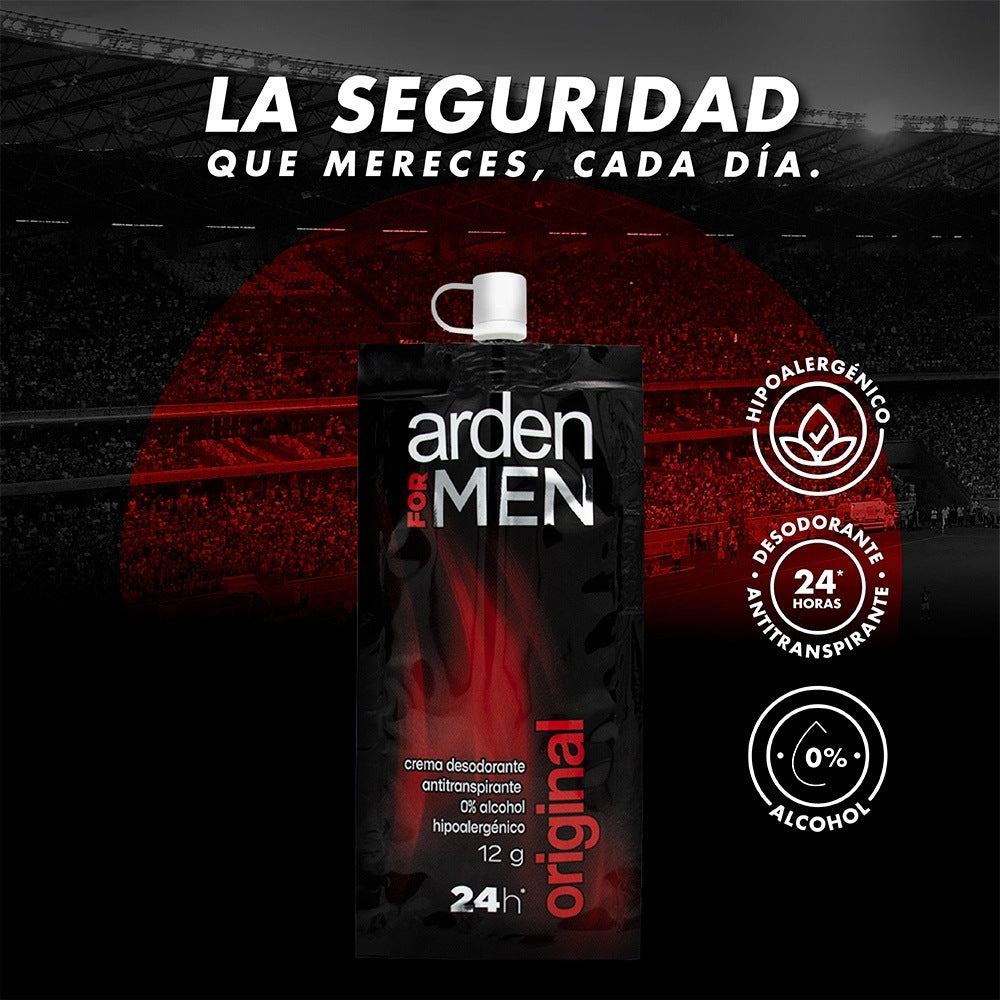DESODORANTE CREMA ARDEN FOR MEN SACHET PAGUE 14 LLEVE 18