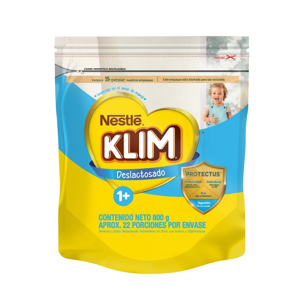 KLIM 1+ DESLACTOSADO POLVO BOLSA 800 G
