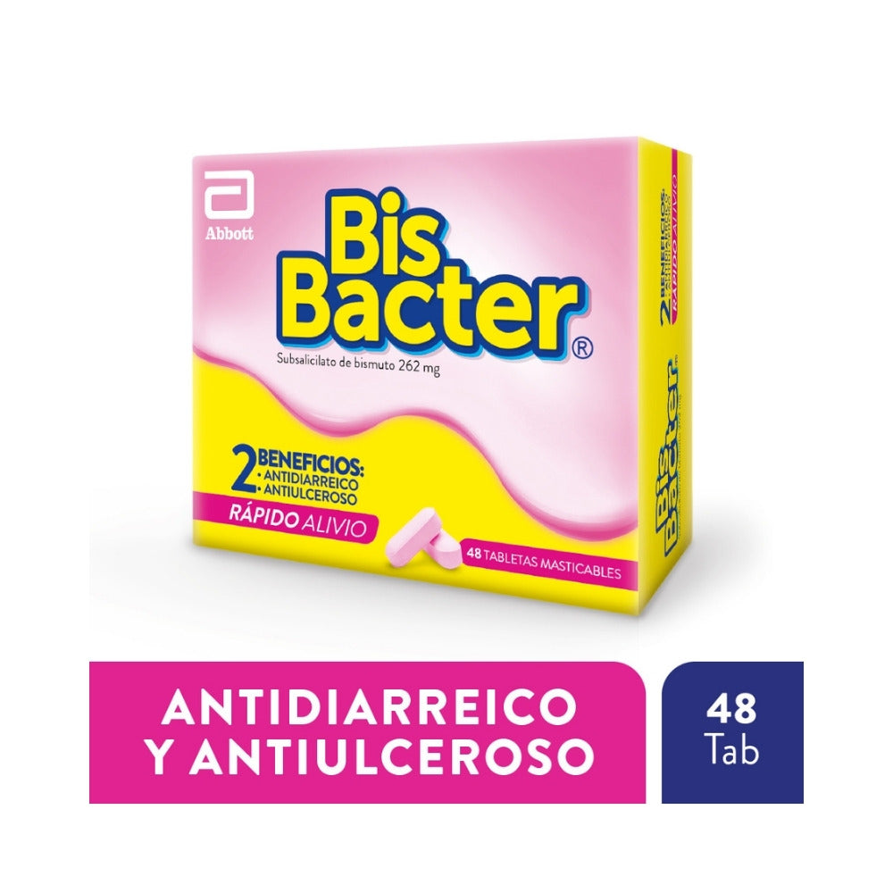 BISBACTER T. MASTICABLES 262MG CAJA X 48 UNDS