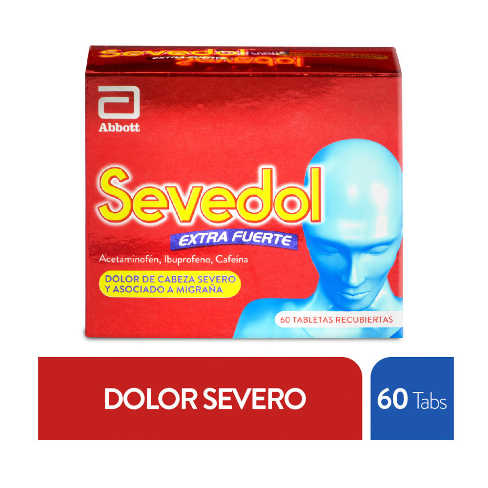 SEVEDOL EXTRA FUERTE TABLETAS CAJA X 60 UNDS