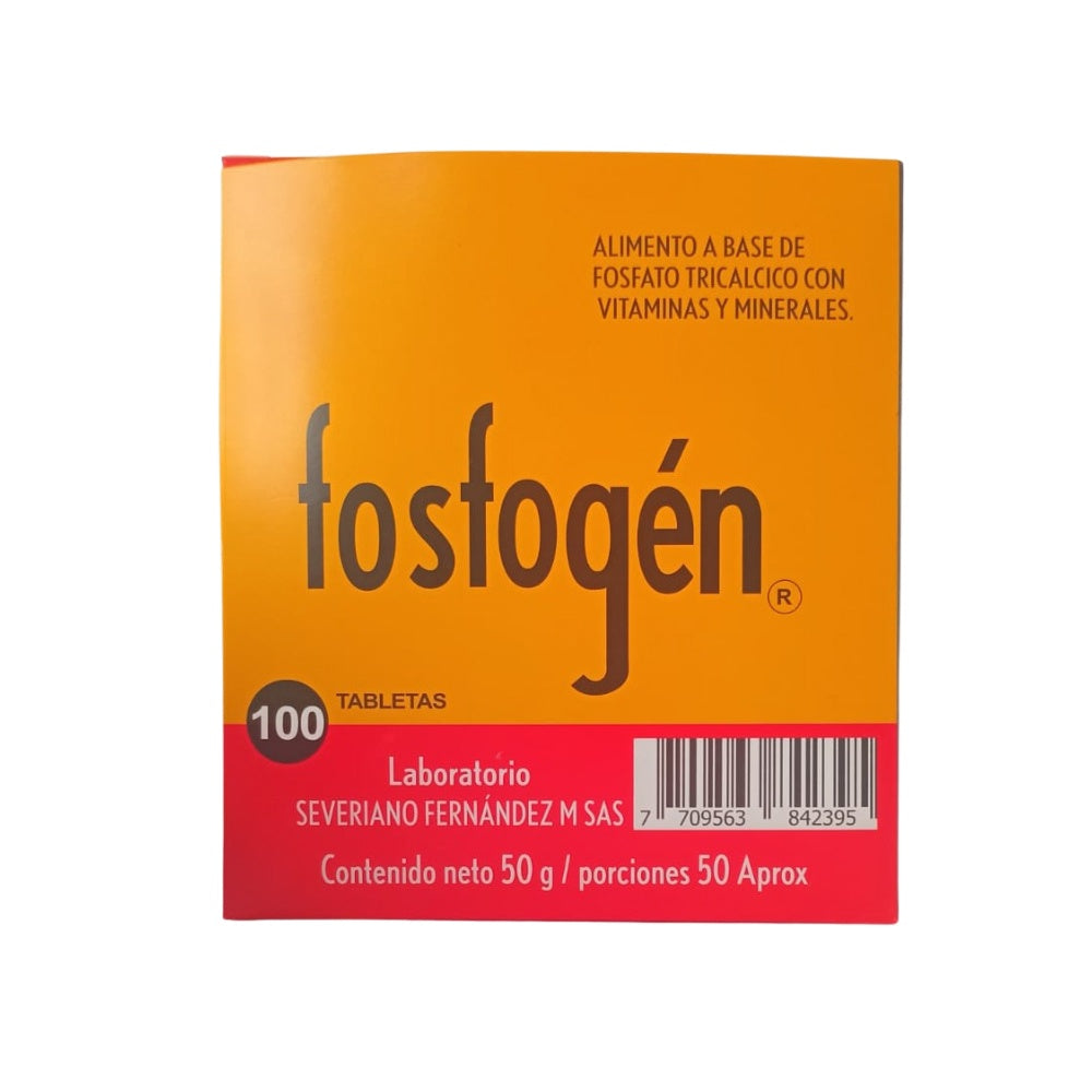 FOSFOGEN TABLETAS CAJA 100UNDS