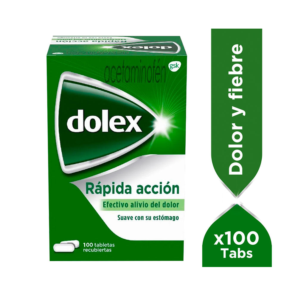 DOLEX TABLETAS 500 MG CAJA 100UNDS