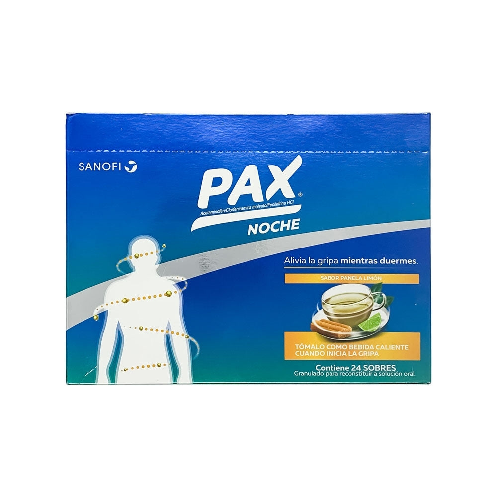 PAX NOCHE SOBRES PANELA-LIMON CAJA X 24 UNDS