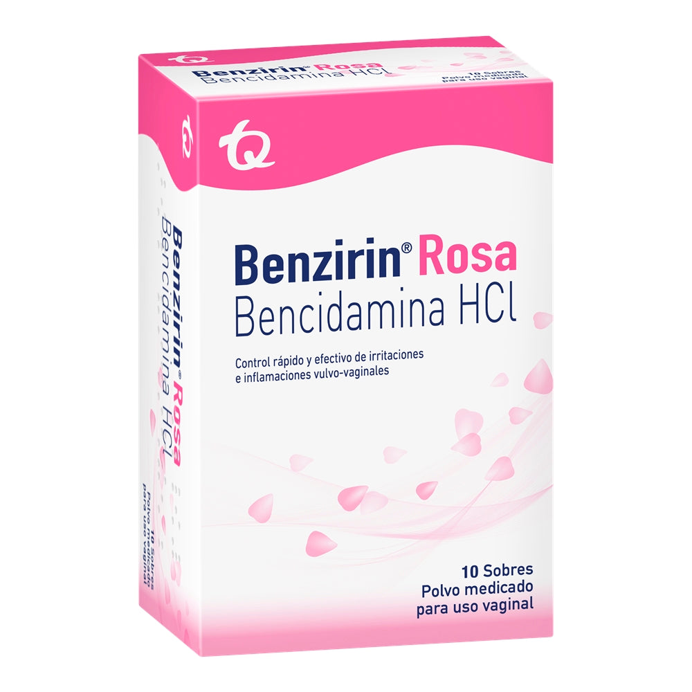 BENZIRIN ROSA SOBRES CAJA X 10 UNDS