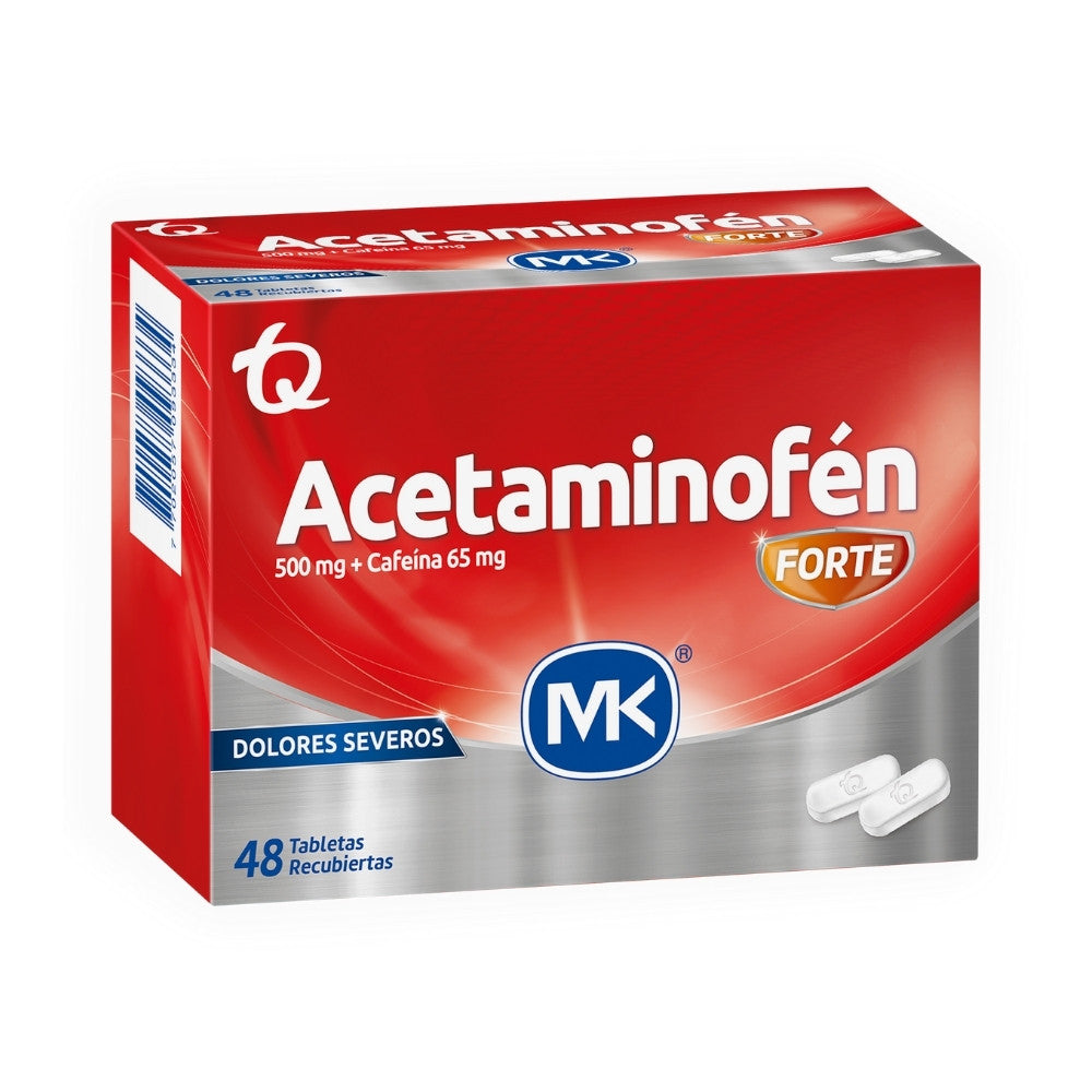 ACETAMINOFEN FORTE+++ TABLETAS 500MG/65MG CAJA X 48 UNDS