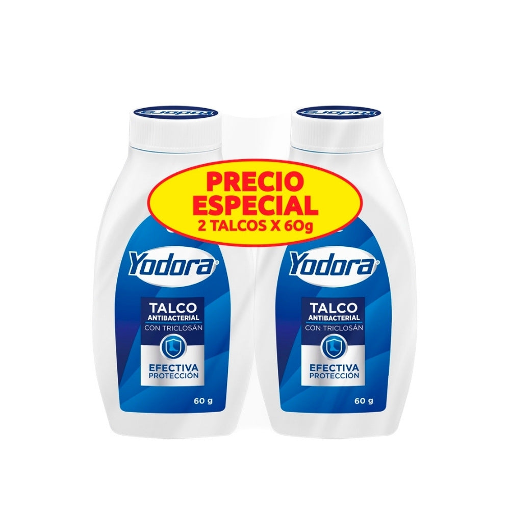 TALCO YODORA FRASCO 60G. X 2 PRECIO ESPECIAL