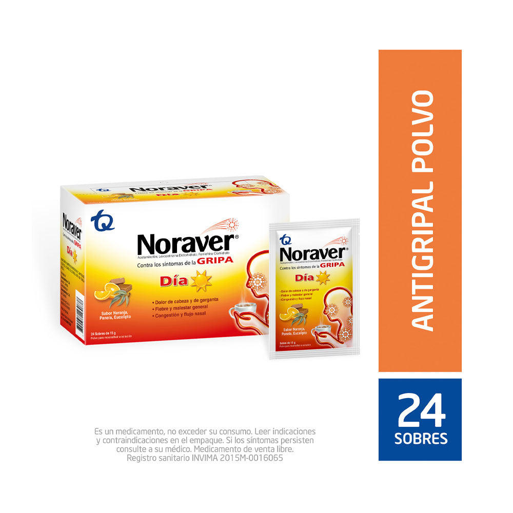 NORAVER BEB.DIA NAR/PAN/EUC SOBRES CAJA X 24 UNDS