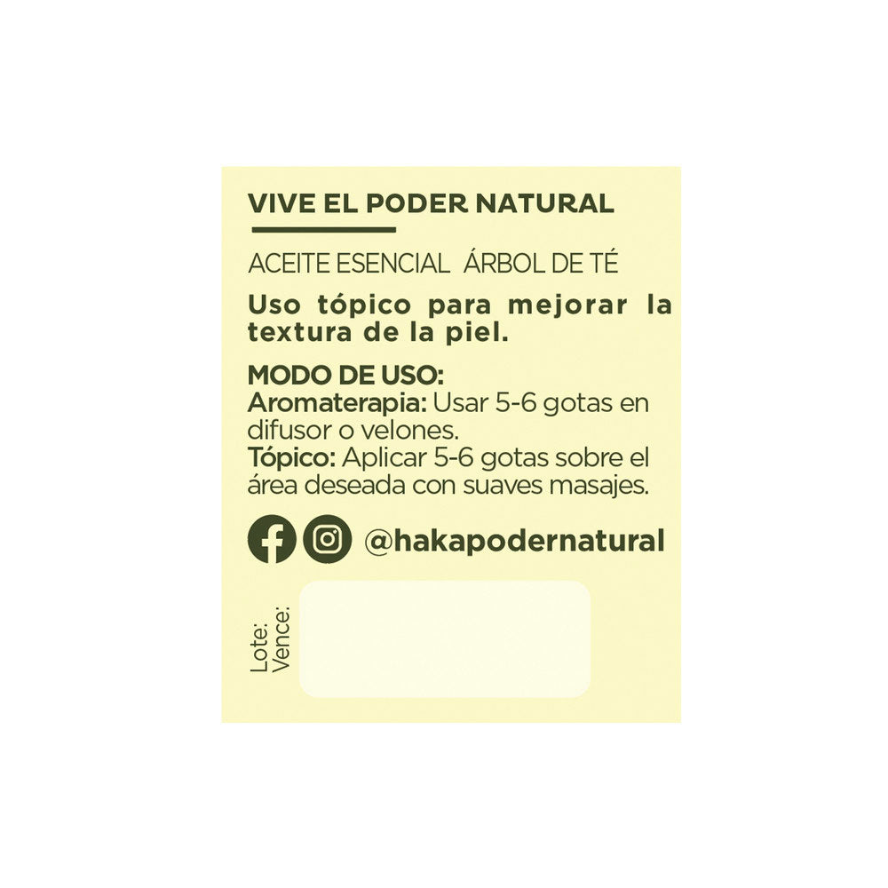 ACEITE ESENCIAL HAKA ARBOL DE TE FRASCO 10 ML