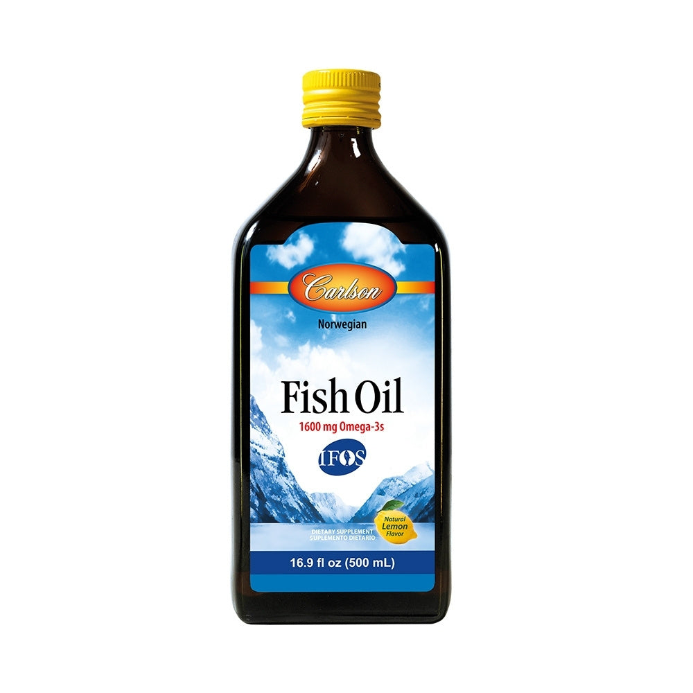 ACEITE FISH OIL OMEGA 3 CARLSON 1600 MG LIMON FRASCO 500 ML