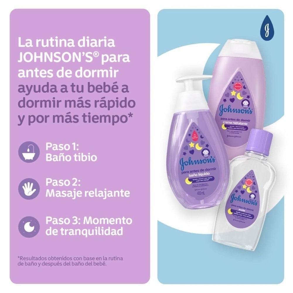 ACEITE JOHNSONS ANTES DE DORMIR FRASCO 100 ML