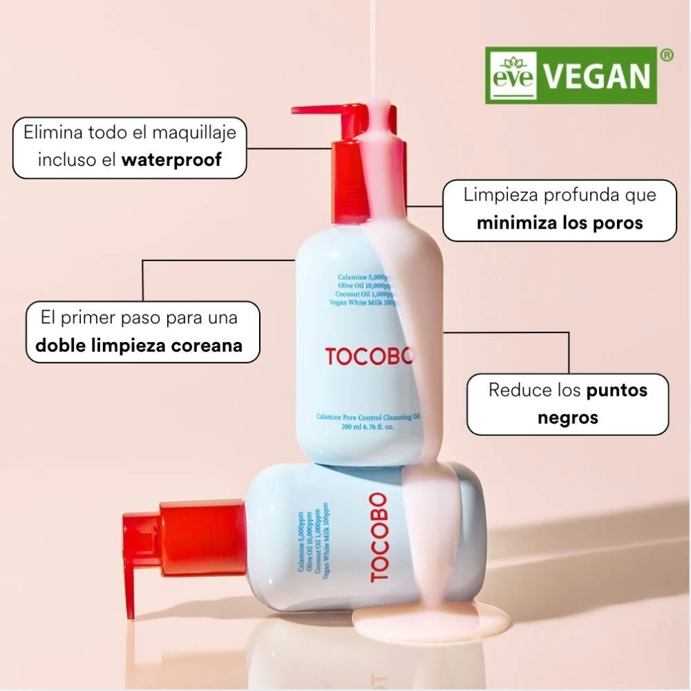 ACEITE LIMPIADOR TOCOBO CALAMINE PORE CONTROL CLEANSING OIL FRASCO 200 ML