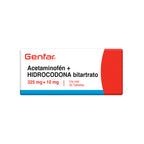 ACETAMINOFEN 325 MG + HIDROCODONA BITART TABLETAS CAJA X 30 UNDS