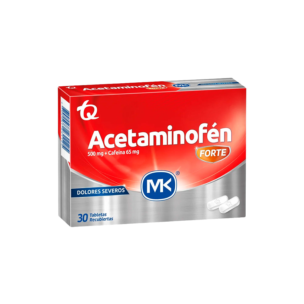 ACETAMINOFEN FORTE MK TABLETAS CAJA X 30 UNDS