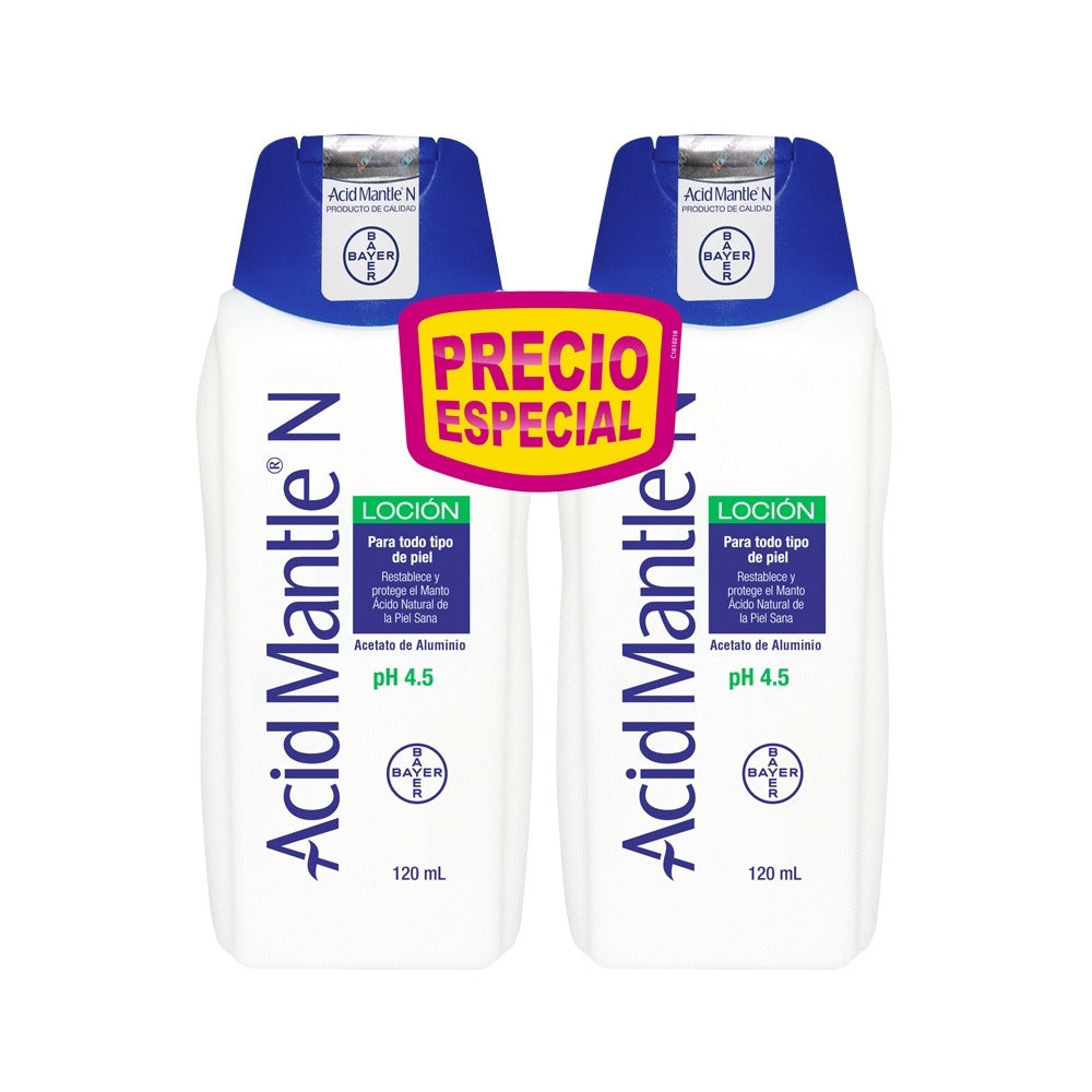 ACID-MANTLE PRECIO ESPECIAL LOCION FRASCO 2 X 120 ML