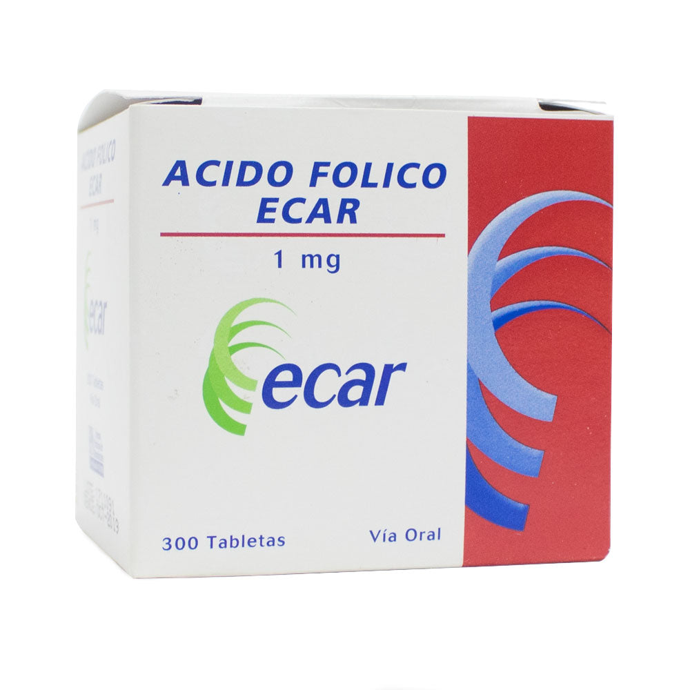 ACIDO FOLICO TABLETAS 1 MG CAJA X 300 UNDS