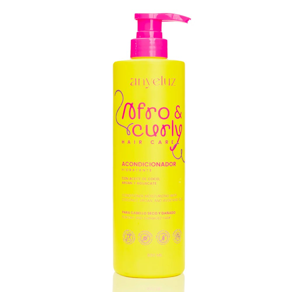 ACONDICIONADOR ANYELUZ HIDRATANTE AFRO & CURLY FRASCO 600 ML