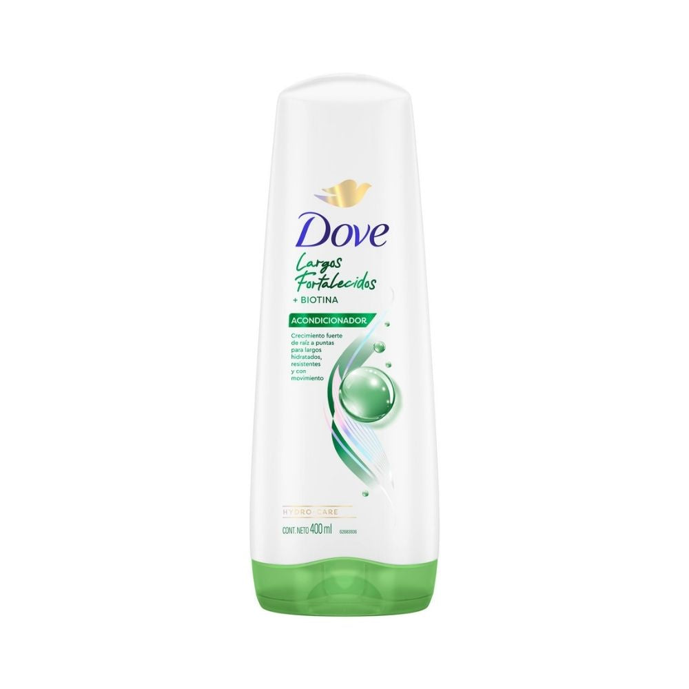 ACONDICIONADOR DOVE LARGOS FORTALECIDOS FRASCO 400 ML