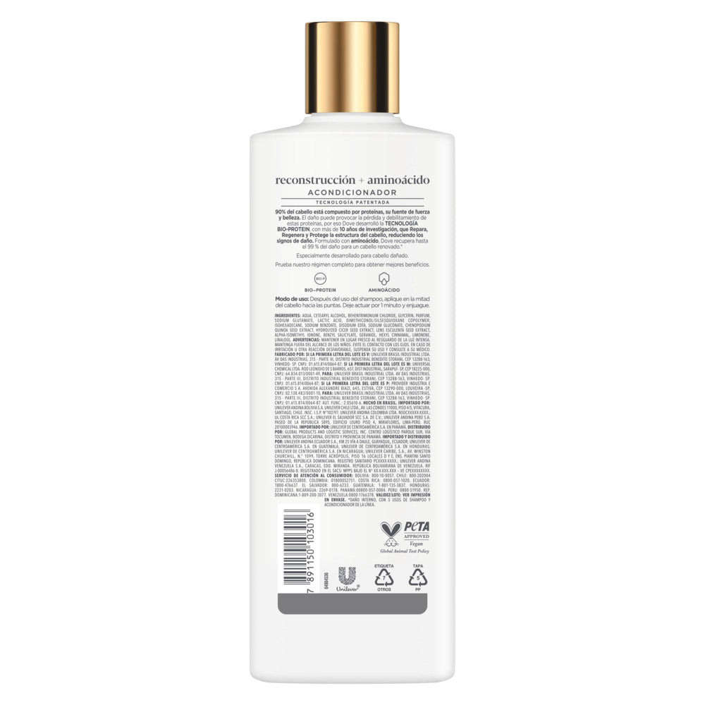 ACONDICIONADOR DOVE RECONSTRUCCION+AMINOACIDO FRASCO 370 ML