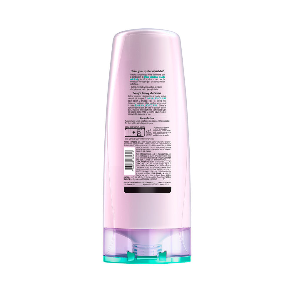 ACONDICIONADOR ELVIVE HA PURE FRASCO 370 ML