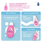 ACONDICIONADOR JOHNSONS BABY GOTAS BRILLO FRASCO 200 ML