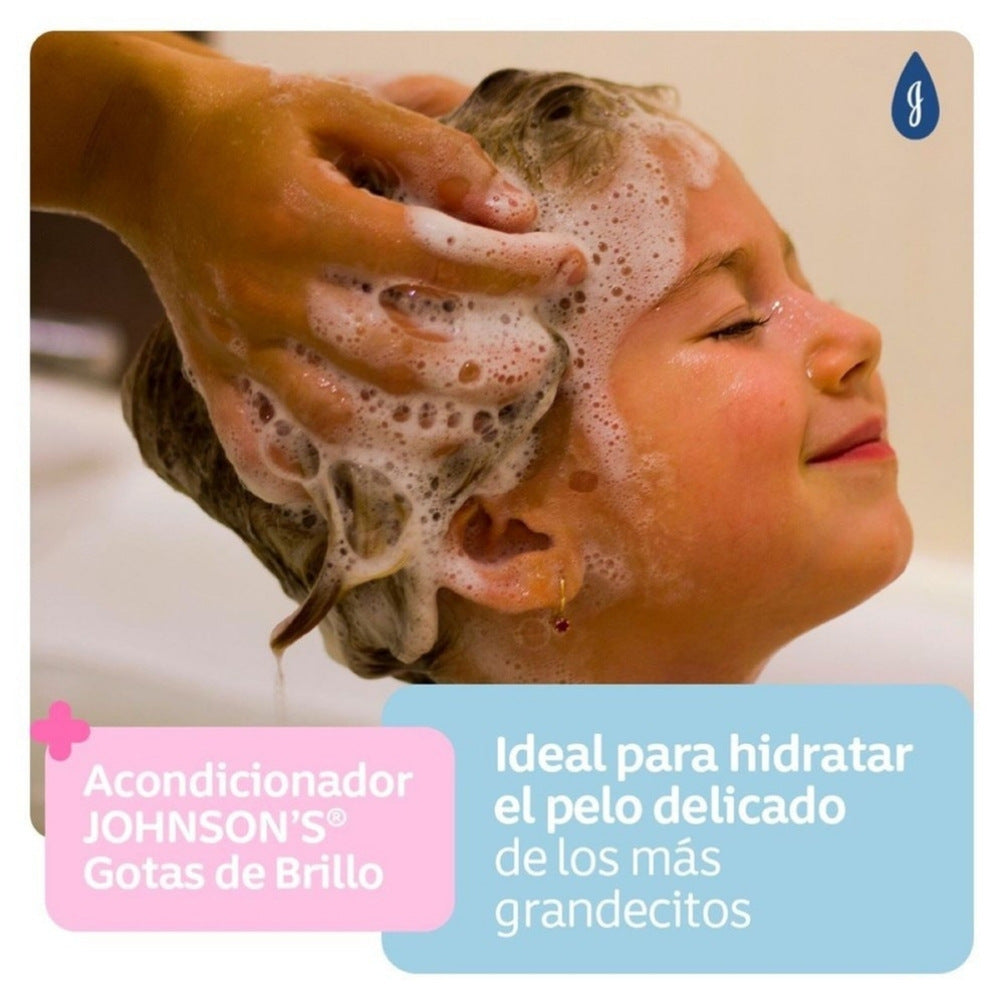 ACONDICIONADOR JOHNSONS BABY GOTAS BRILLO FRASCO 200 ML