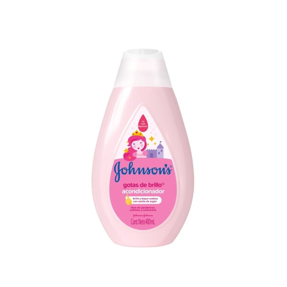 ACONDICIONADOR JOHNSONS BABY GOTAS BRILLO FRASCO 400 ML