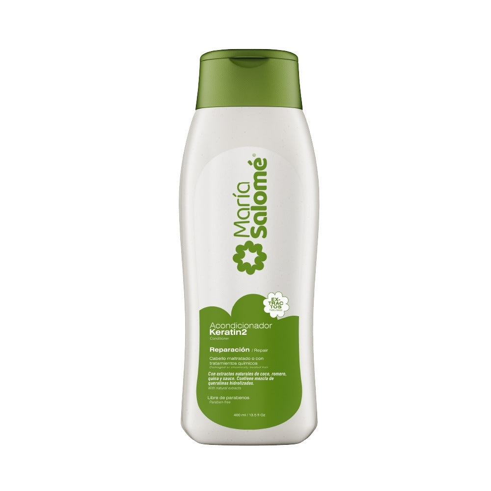 ACONDICIONADOR MARIA SALOME KERATIN 2 FRASCO 400 ML