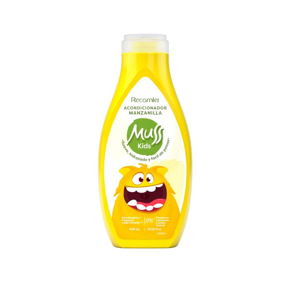 ACONDICIONADOR MUSS KIDS MANZANILLA FRASCO 400 ML