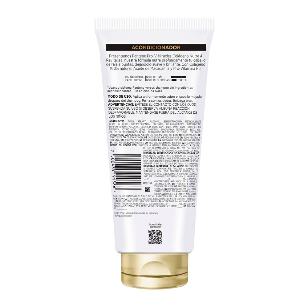 ACONDICIONADOR PANTENE COLAGENO FRASCO 250 ML