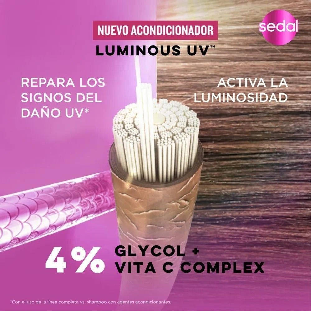 ACONDICIONADOR SEDAL LUMINOSO UV FRASCO 340 ML