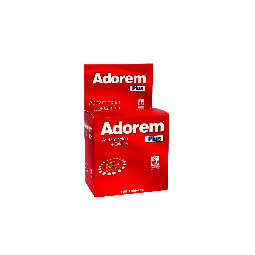 ADOREM PLUS TABLETAS 500 MG CAJA 100UNDS
