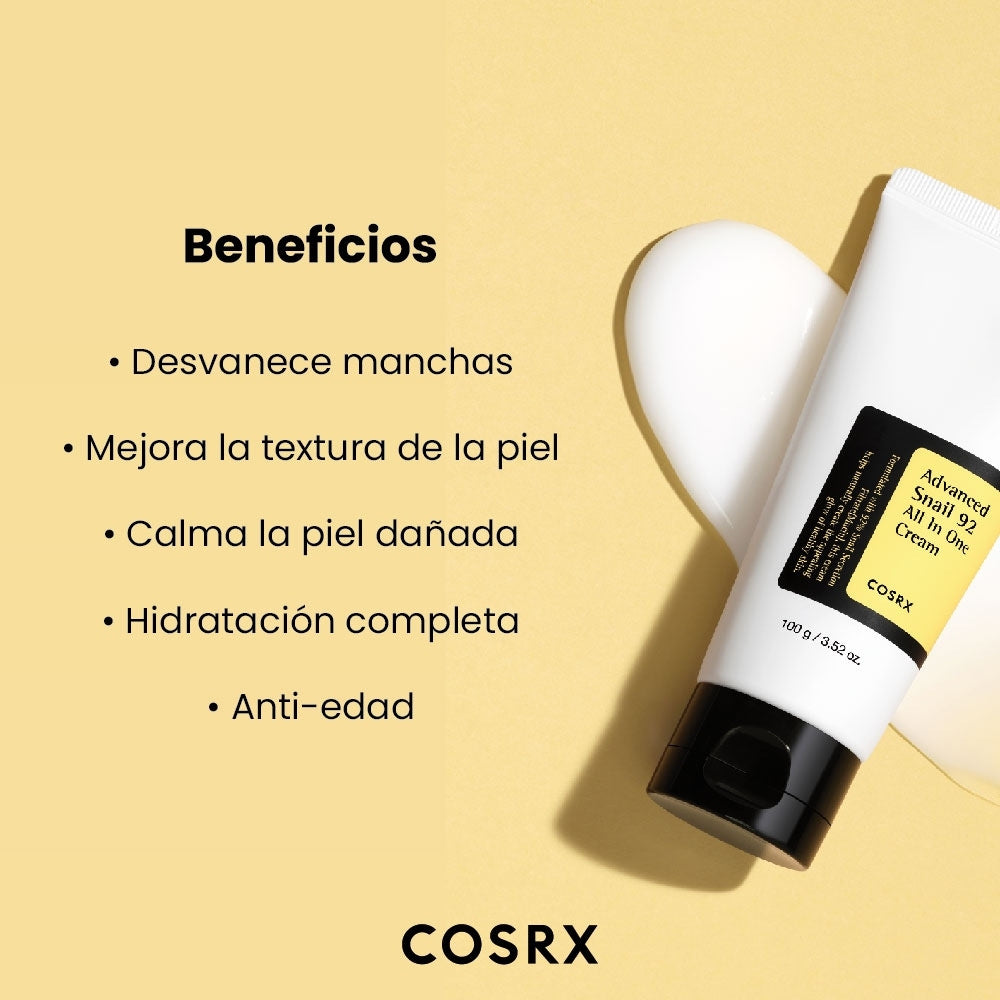 ADVANCED SNAIL 92 COSRX ALL IN ONE CREAM TUBO 100 G